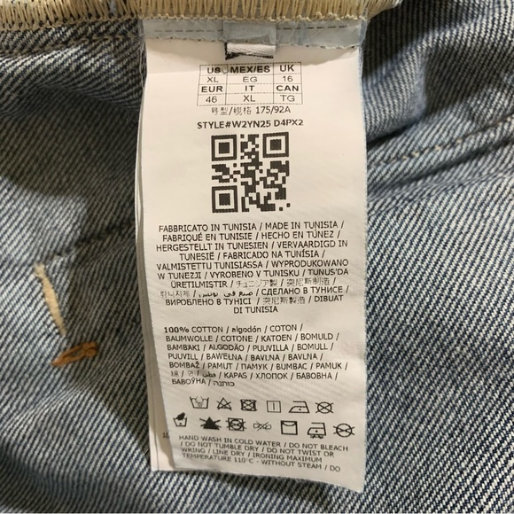 Guess “Doria” Light Wash Denim Jacket-Size XL NWT - Picture 11 of 12